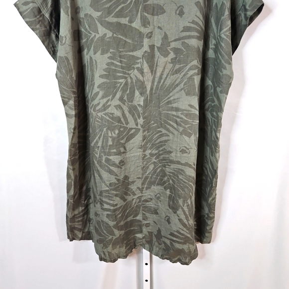 LUNGO L'ARNO GREEN FLORAL MAXI DRESS SIZE 1X - Picture 7 of 8